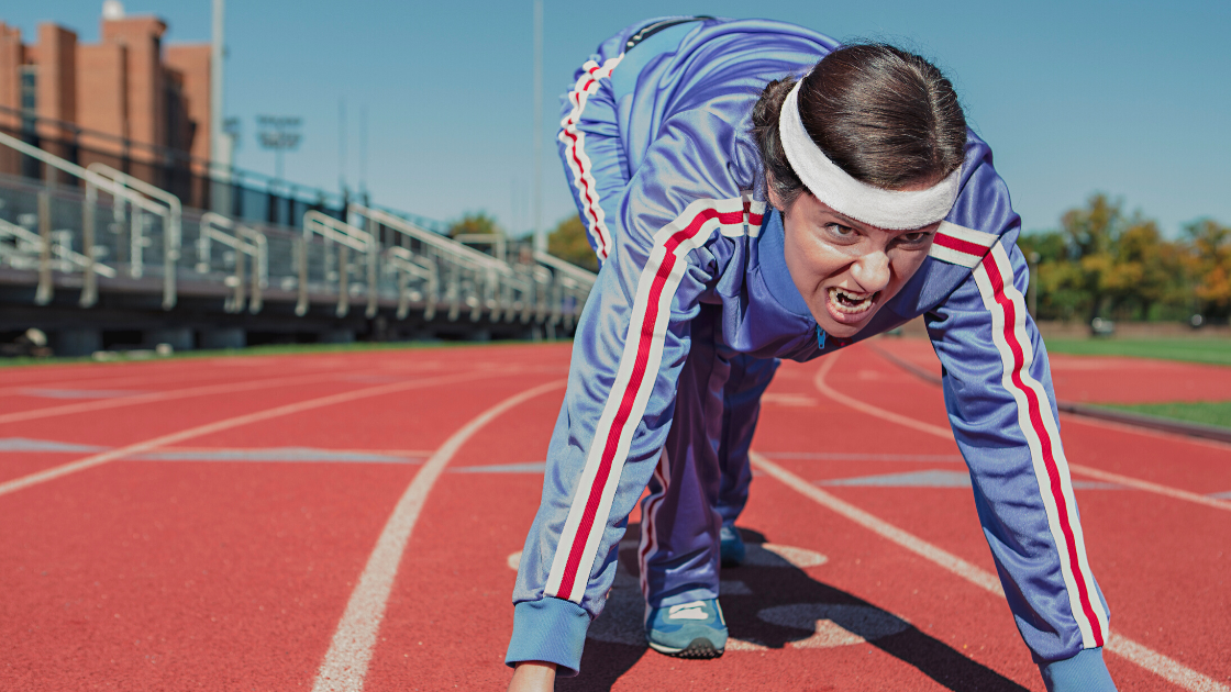 Sprinter on track with her game face on 