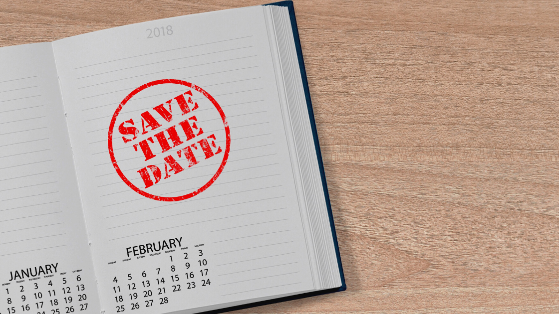 Save the Date stamped in Planner